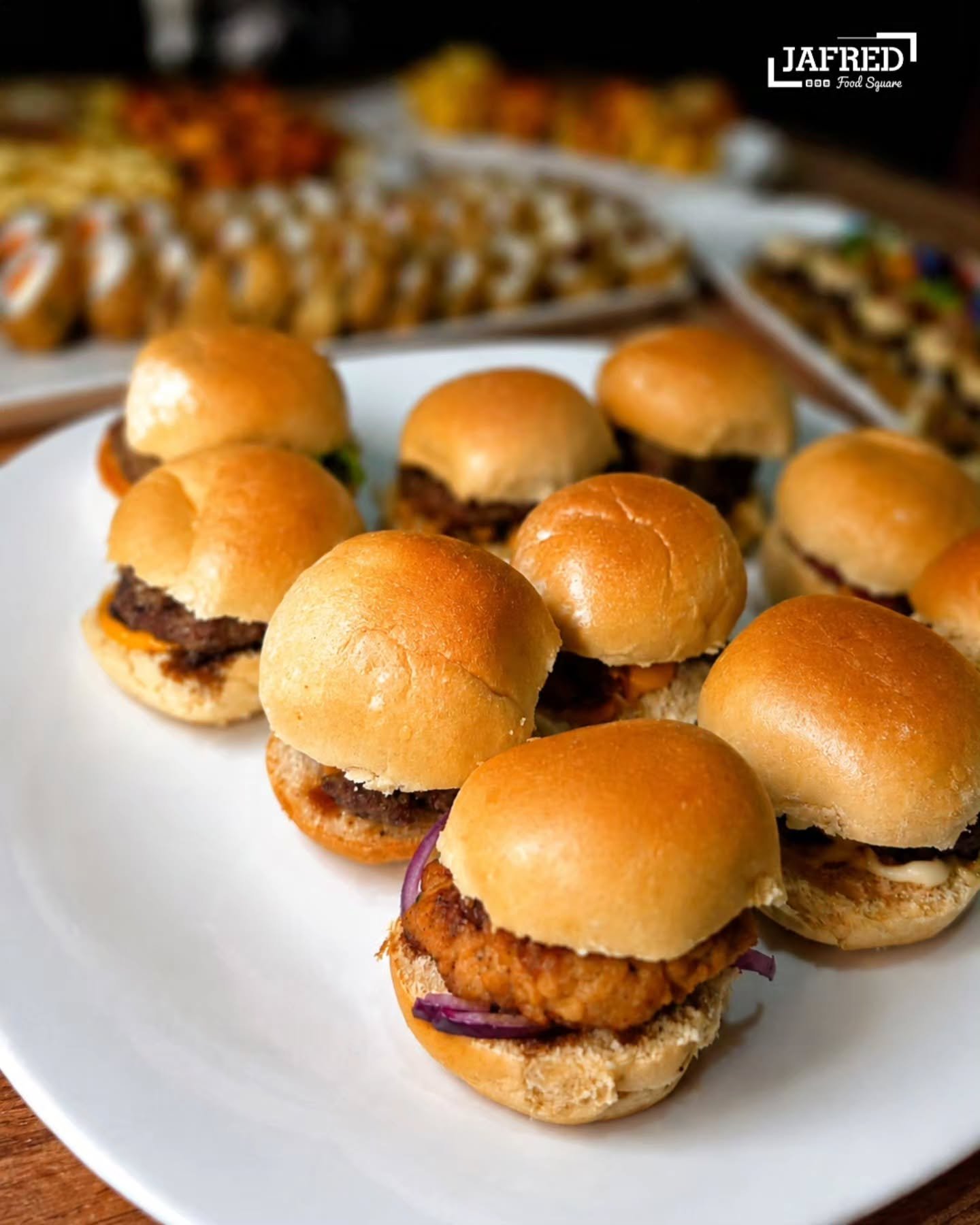 Mini burger do rodízio Jafred