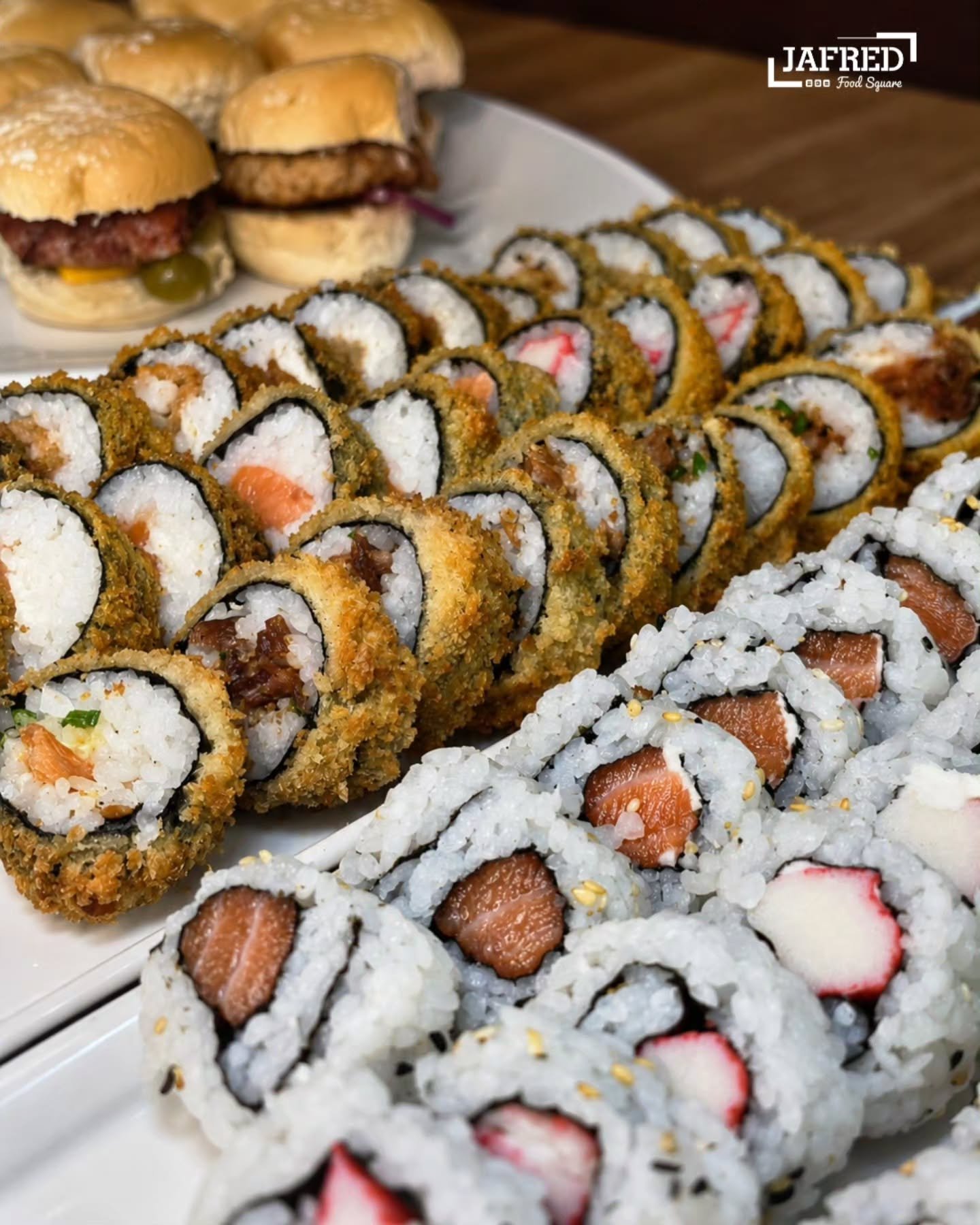 Sushi do rodízio Jafred